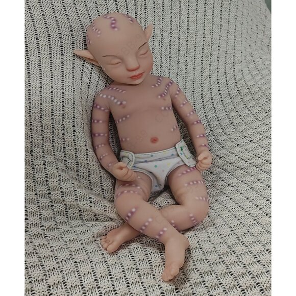 45cm Reborn Baby Dolls Full Body Platinum Soft Silicone Doll 4.96lbs Girl Baby - Picture 3 of 16